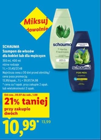 szampon do włosów dla kobiet lub dla mężczyzn