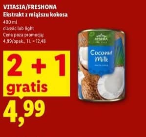 Vitasia ekstrakt z miąższu kokosa 400ml