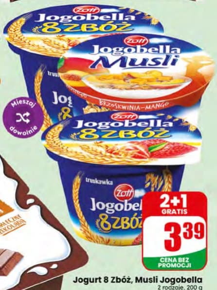 jogurt 8 zbóż, musli