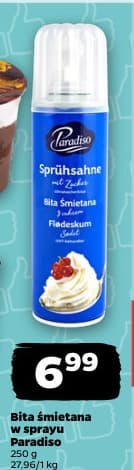 bita śmietana w sprayu