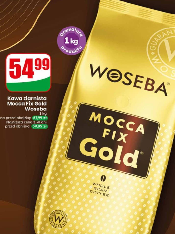 kawa ziarnista mocca fix gold