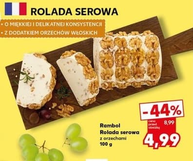 rolada serowa z orzechami
