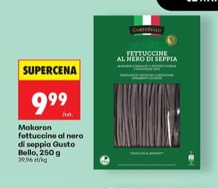 makaron fettuccine al nero di seppia