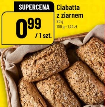 ciabatta z ziarnem