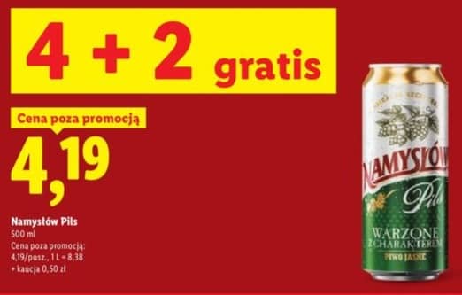 Namysłów piwo Pils 500ml