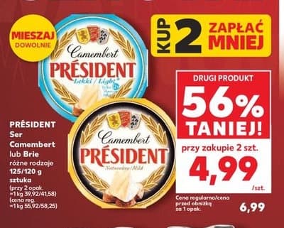 ser pleśniowy camembert lub brie