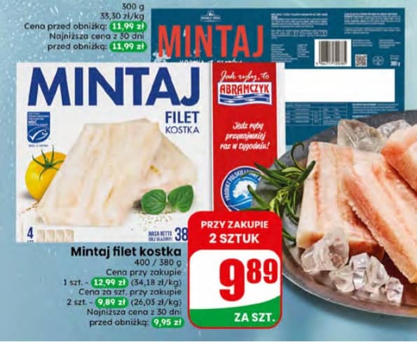 Mintaj mintaj filet kostka 400/380g
