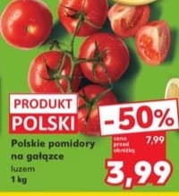 polskie pomidory na gałązce