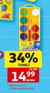 farby akwarelowe z pędzelkiem