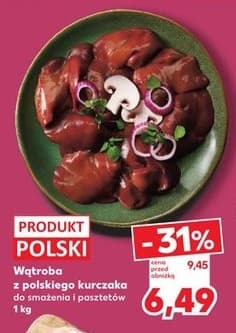 wątroba z polskiego kurczaka do smażenia i pasztetów