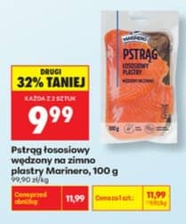 Marinero pstrąg łososiowy wędzony na zimno plastry 100g