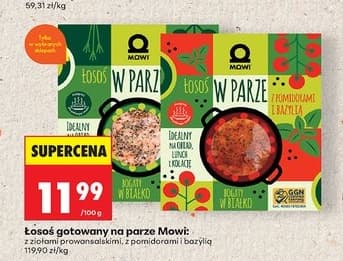 łosoś gotowany na parze