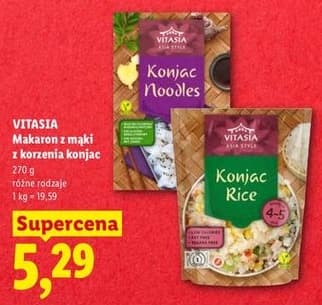 makaron z mąki z korzenia konjac
