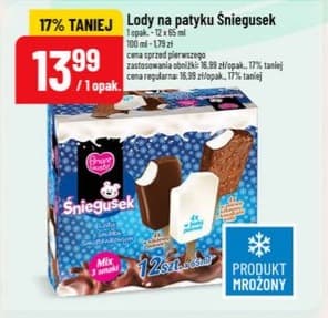 lody na patyku Śniegusek