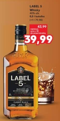 Label 5 whisky Classic Black 0.5l