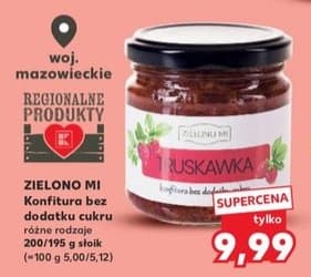 konfitura bez dodatku cukru truskawka