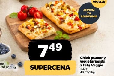 chleb pszenny wegetariański z fetą Veggie