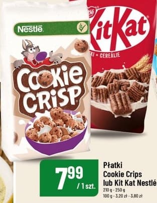 płatki Cookie Crisp lub Kit Kat