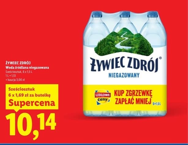 woda źródlana niegazowana