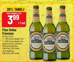 Holba piwo Premium 0.5l but. b-zwr.