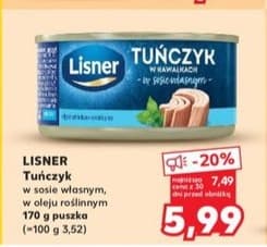 tuńczyk w sosie własnym lub w oleju roślinnym
