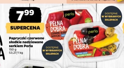 papryczki czerwone słodkie nadziewane serkiem