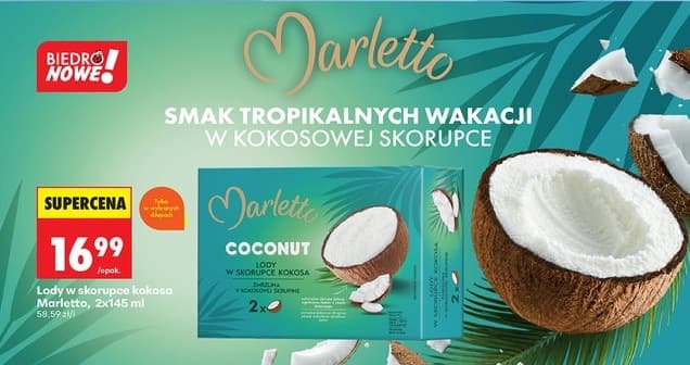lody w skorupce kokosa