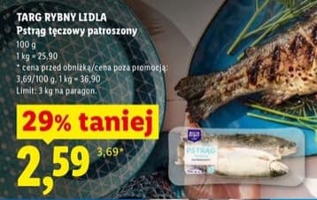 pstrąg tęczowy patroszony