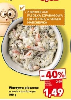 warzywa pieczone w sosie czosnkowym