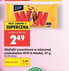 wafelki orzechowe w mlecznej czekoladzie