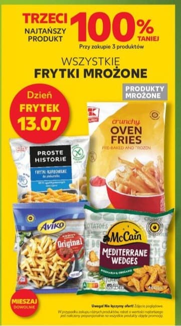 Wszystkie frytki mrożone
