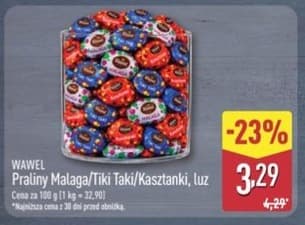 praliny Malaga/Tiki Taki/Kasztanki, luz