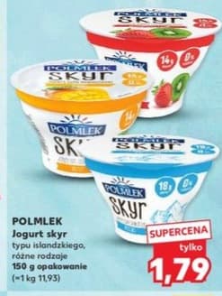 jogurt skyr typu islandzkiego różne rodzaje
