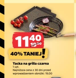 tacka na grilla czarna