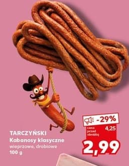kabanosy klasyczne drobiowe wieprzowe