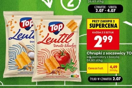 chrupki z soczewicy