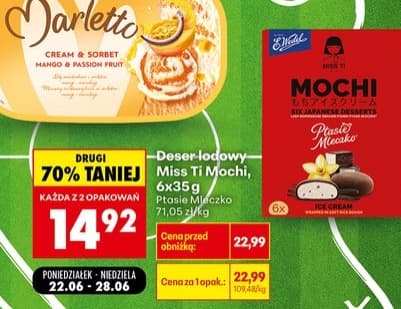 deser lodowy Mochi Ptasia Mleczko