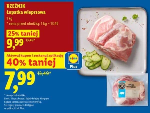 Rzeźnik łopatka wieprzowa 1kg