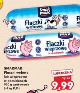 flaczki wołowe lub wieprzowe w pomidorach