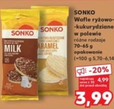 wafle ryżowo-kukurydziane różne rodzaje