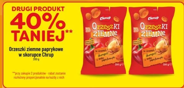 orzeszki ziemne paprykowe w skorupce