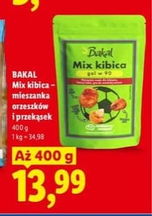 mix kibica - mieszanka orzeszków i przekąsek