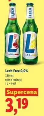 Lech piwo bezalkoholowe limonka-mięta 330ml