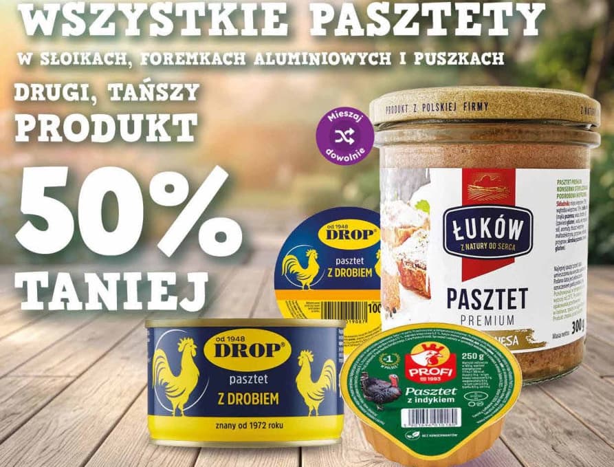 Wszystkie pasztety w słoikach, foremkach aluminiowych i puszkach