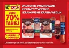 wszystkie paczkowane kiełbasy krakowskie i żywieckie