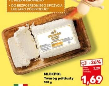 Mlekpol twaróg półtłusty 100g