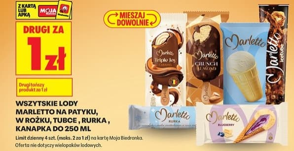 lody na patyku, w rożku, tubce, rurka, kanapka różne rodzaje