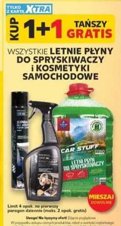 Wszystkie letnie płyny do spryskiwaczy i kosmetyki samochodowe