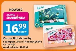 zestaw suchy szampon i kosmetyczka