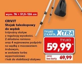 stojak teleskopowy do wędek